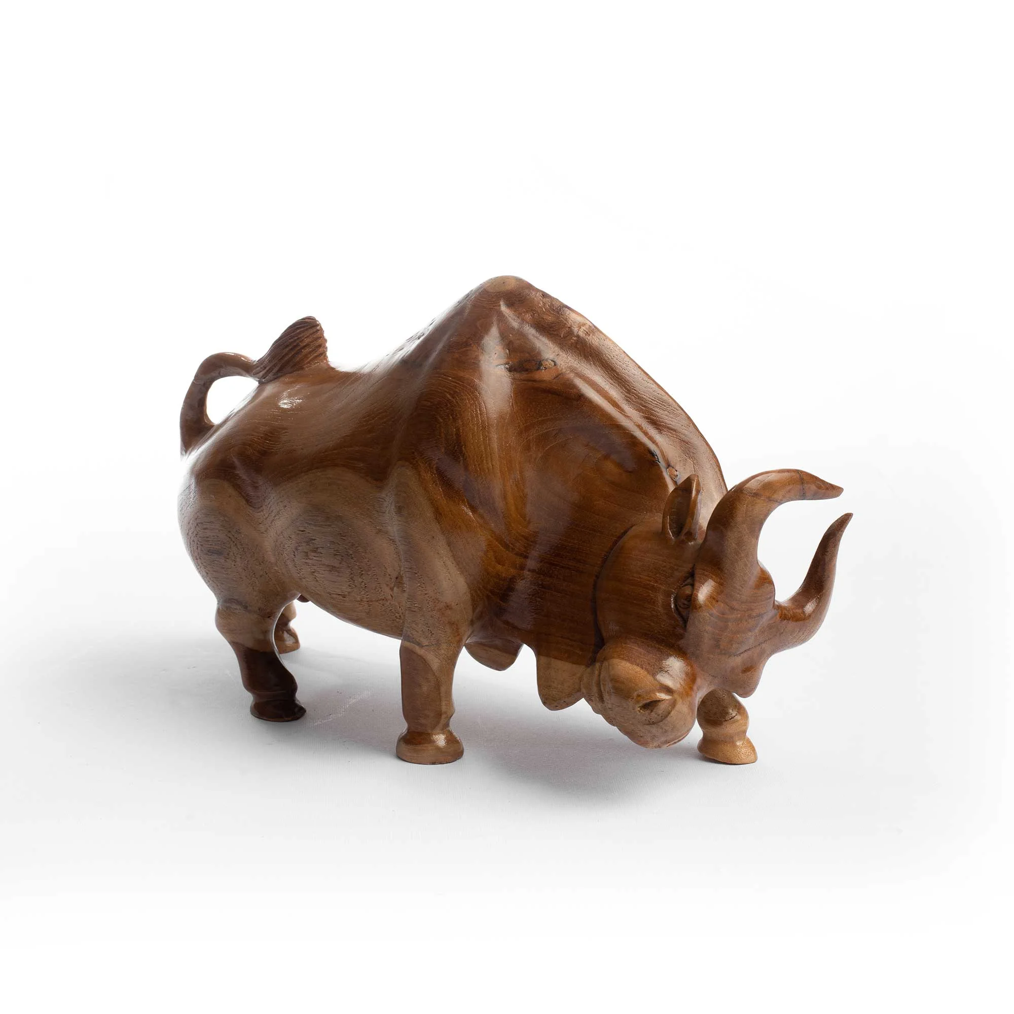 Carved Bull Sculpture Thumbnail