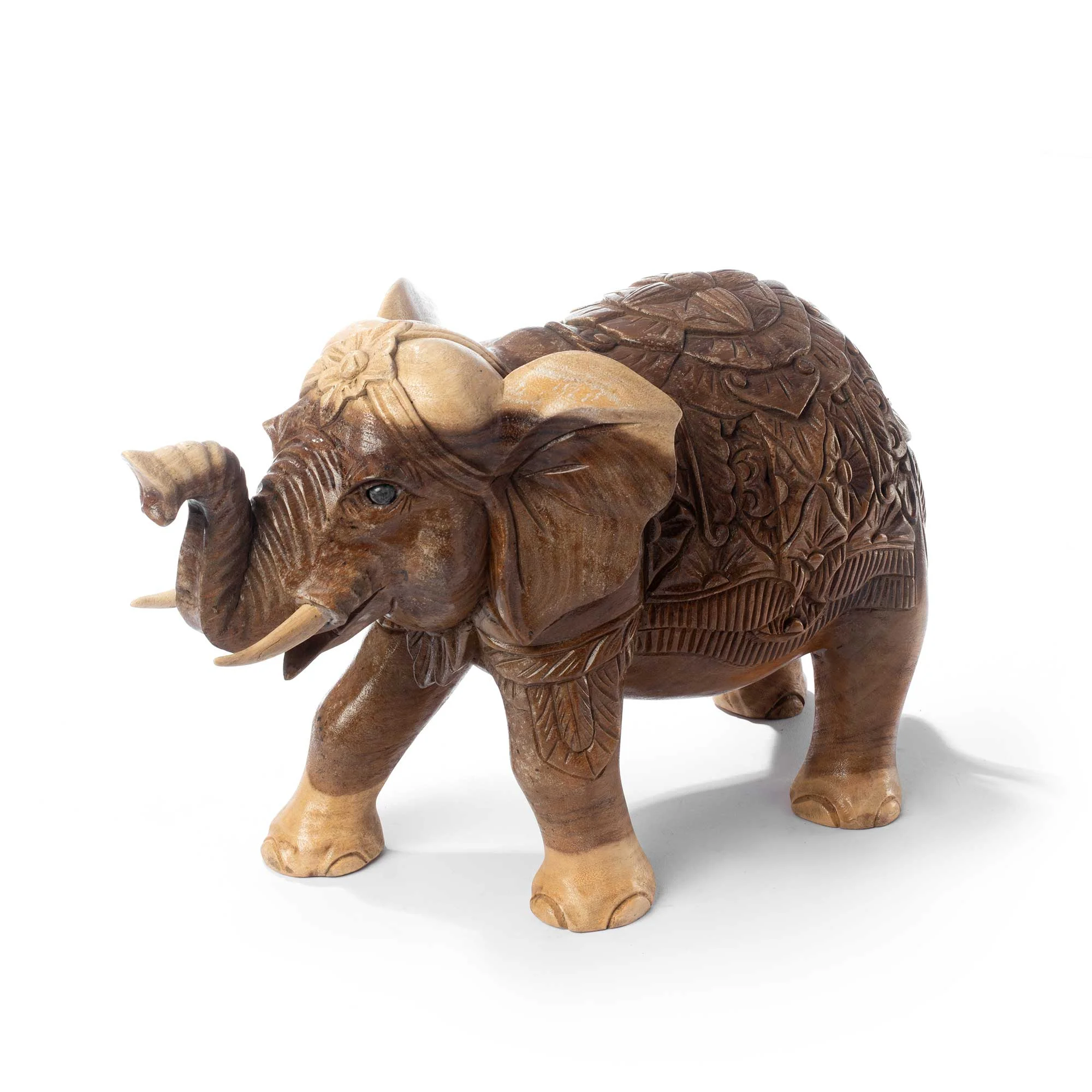 HAND-CARVED ELEPHANT STATUE Thumbnail