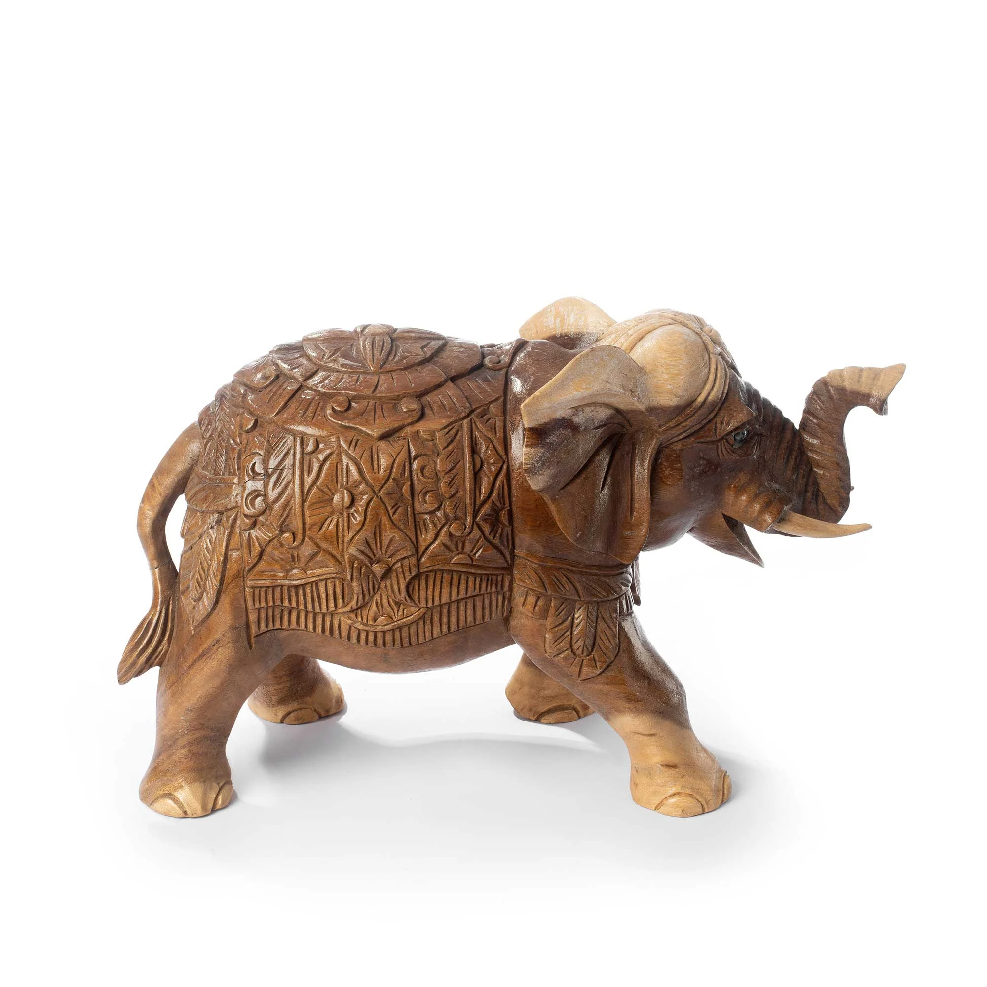 HAND-CARVED ELEPHANT STATUE Thumbnail