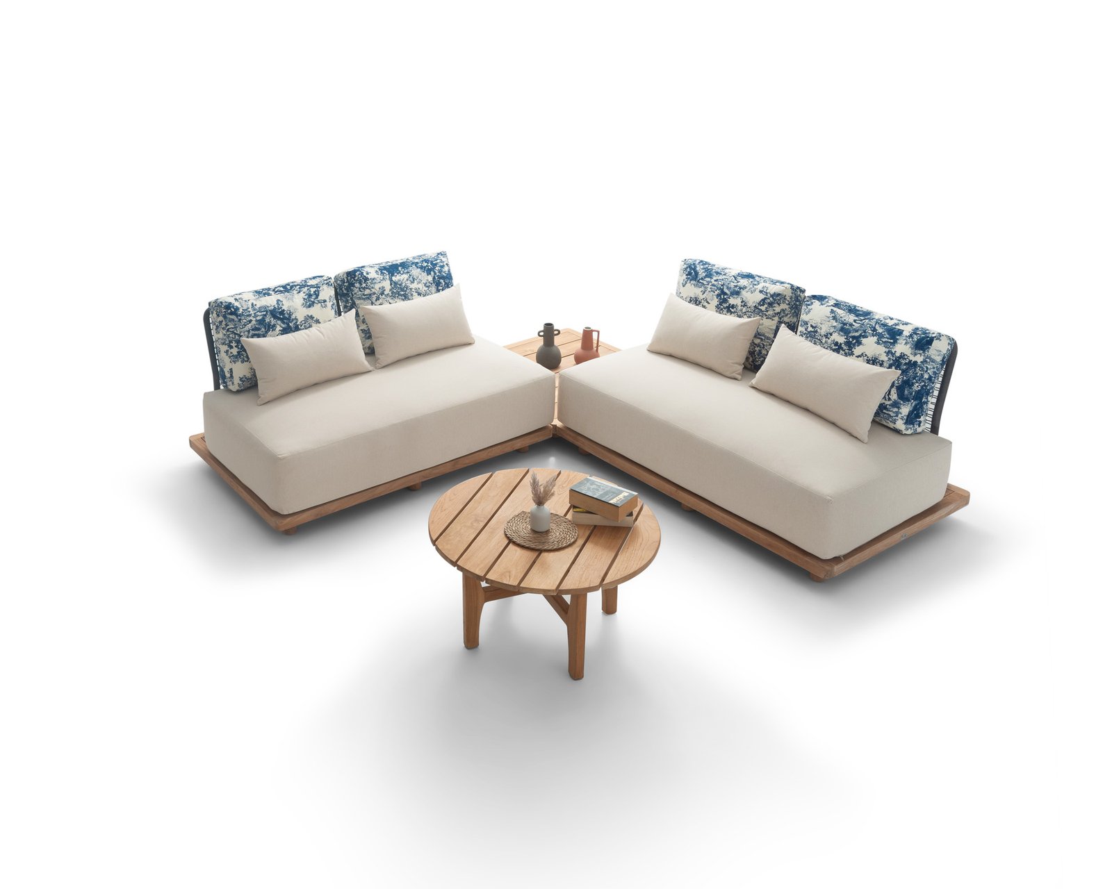 SUAR | OASIS Modular Sofa – Divan Modular Outdoor Luksoz prej Druri Tik