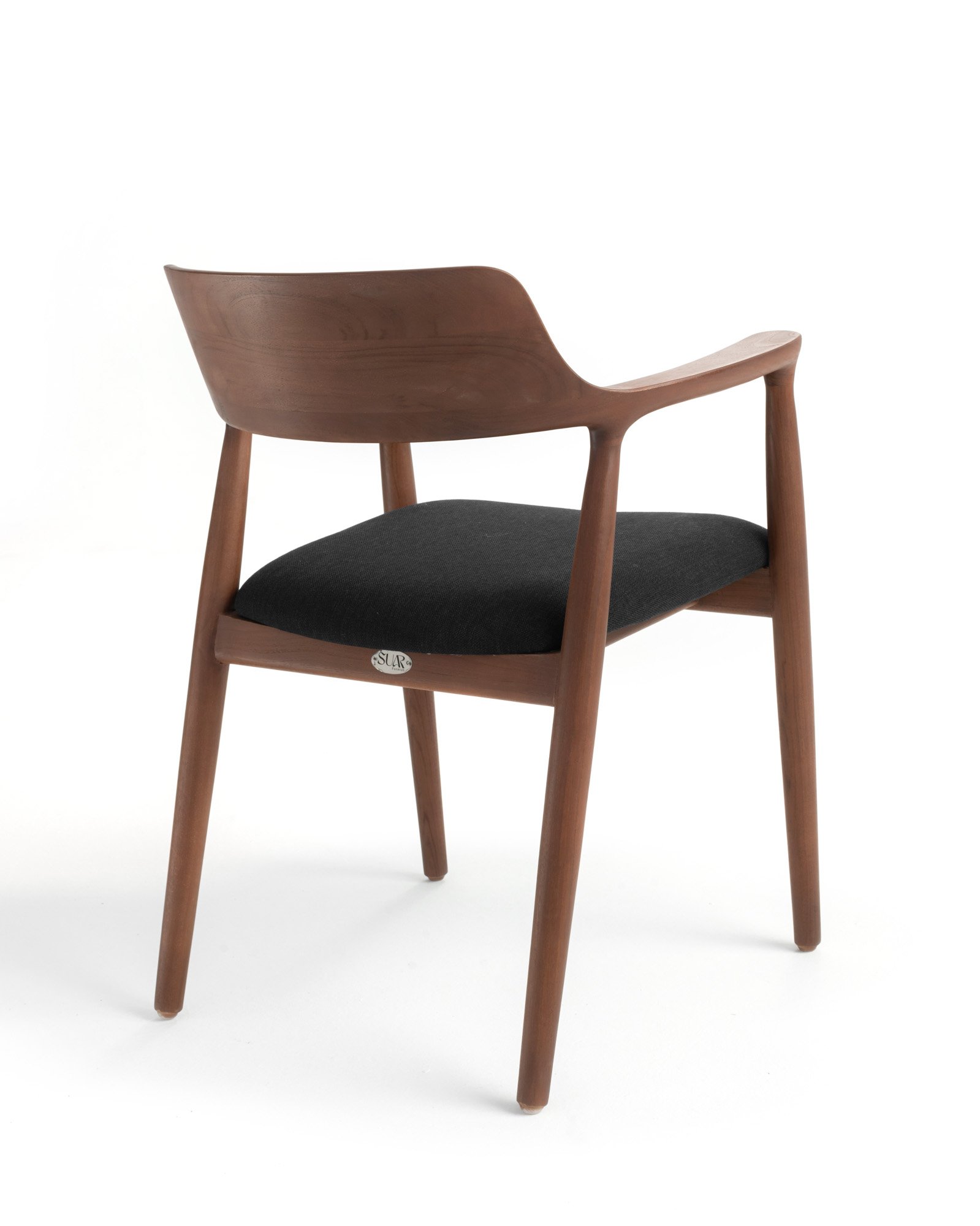 Heroshima Dining Chair - Cushion Seat Walnut Thumbnail