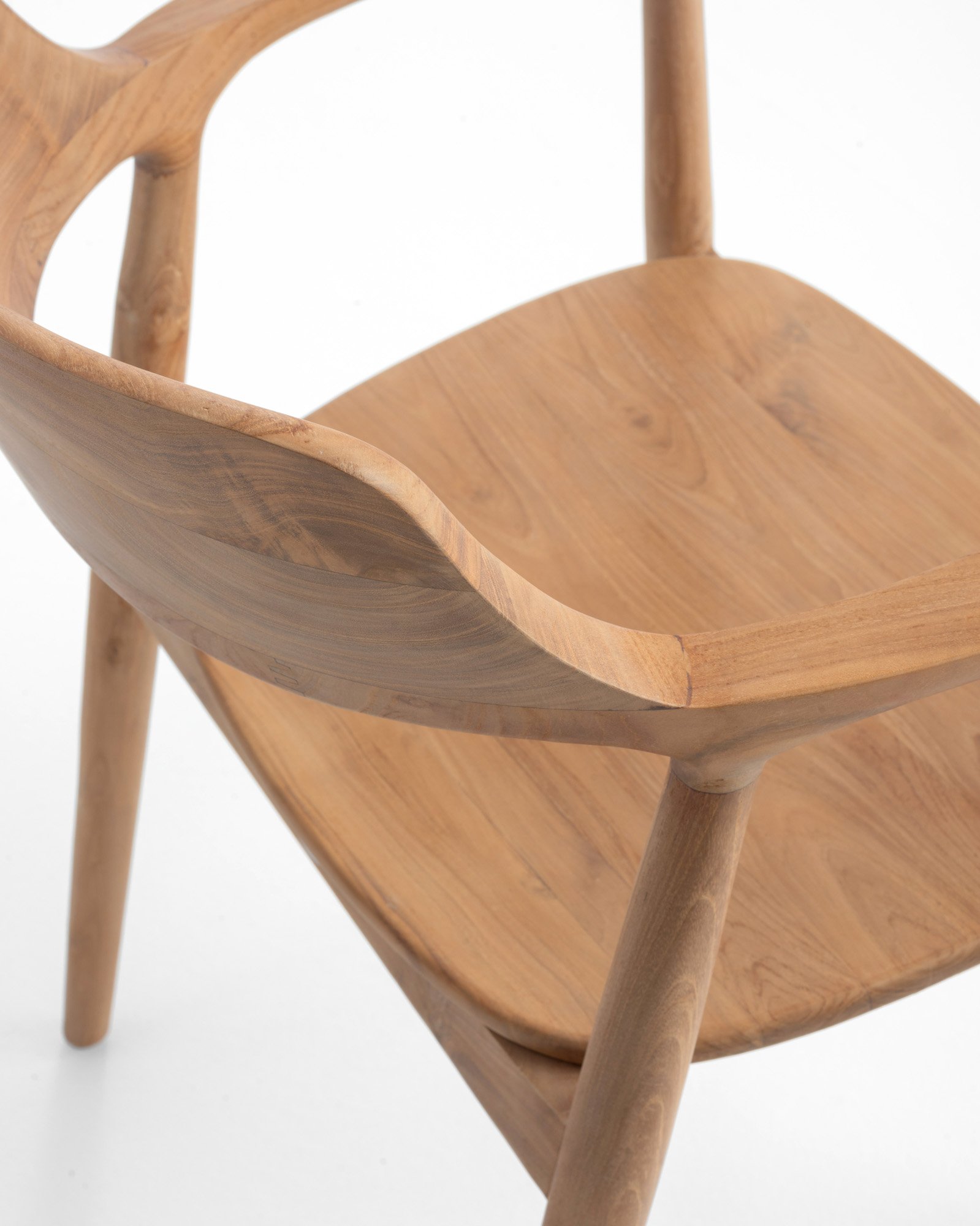 Heroshima Dining Chair - Wooden seat Thumbnail