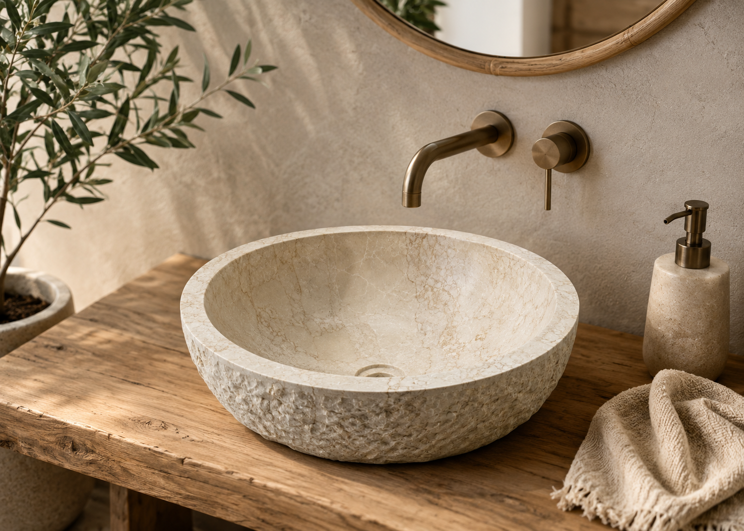 MARBLE SINK ROUND MARMO CR NL Thumbnail