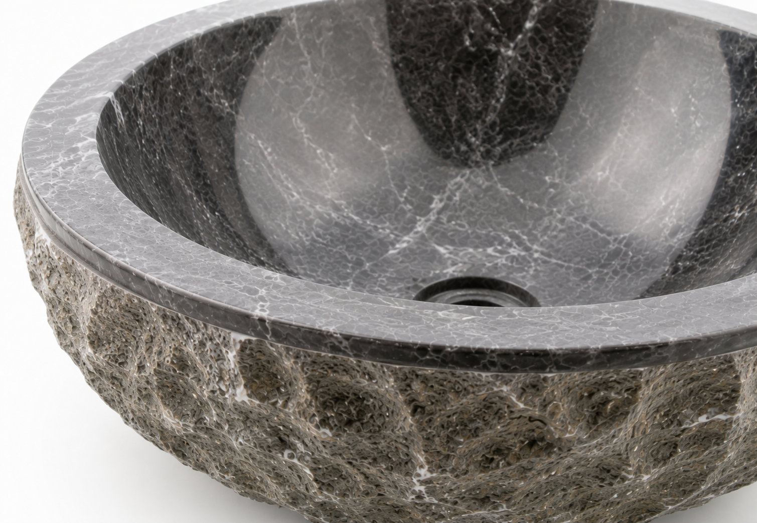 MARBLE SINK ROUND MARMO BL NL Thumbnail