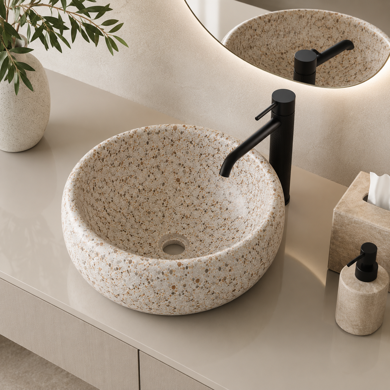 TERRAZO SINK DONUT WHITE TROTOL Thumbnail