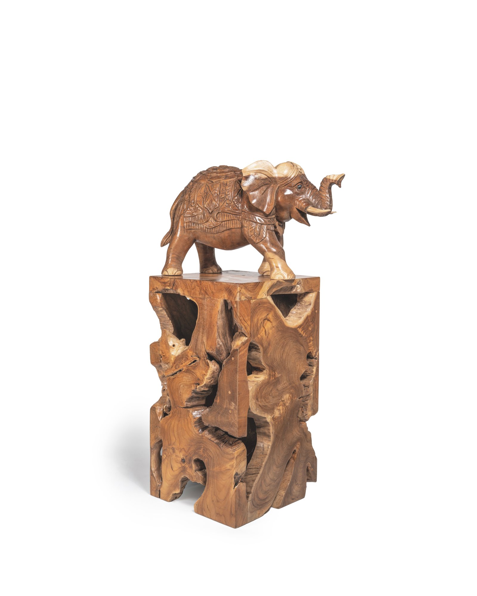 ROOT TEAK WOOD SIDE TABLE Thumbnail