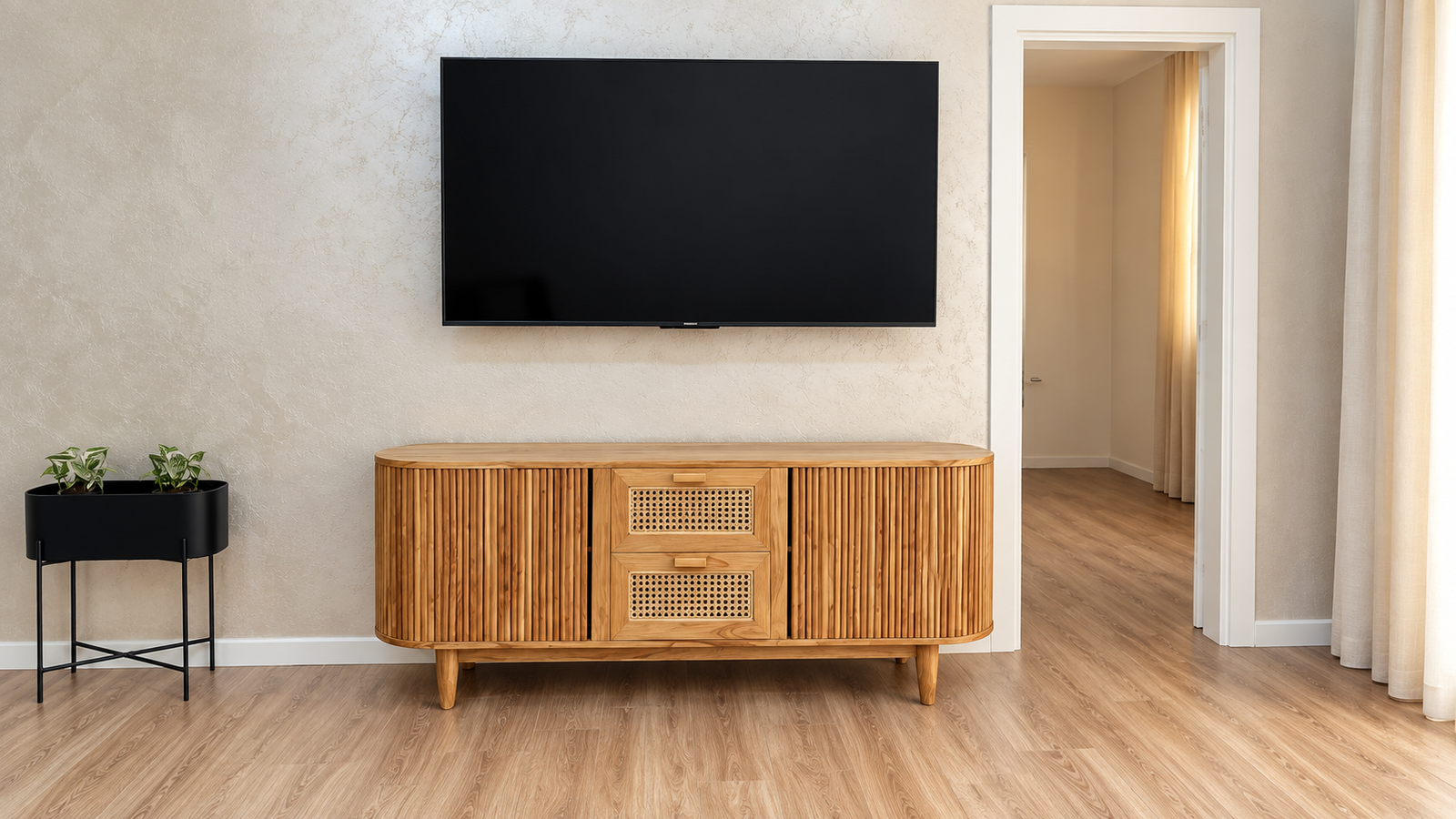 TEAK WOOD CONSOLE Thumbnail