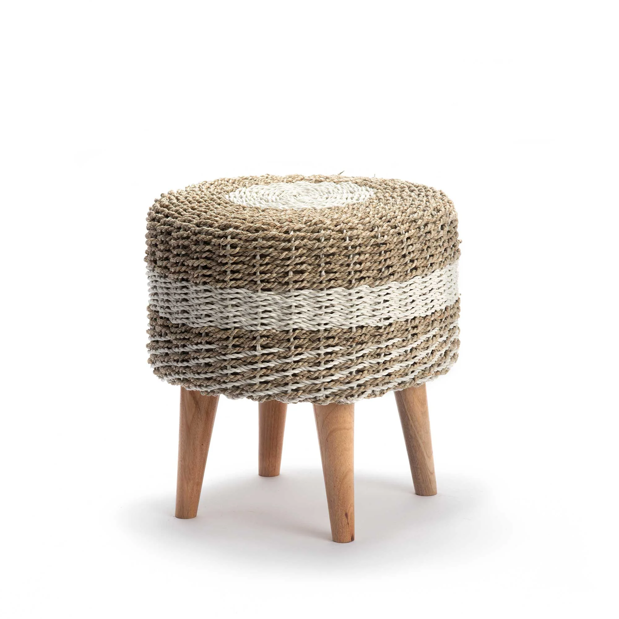 STOOL WITH SOLID TEAK BRANCH LEGS 3