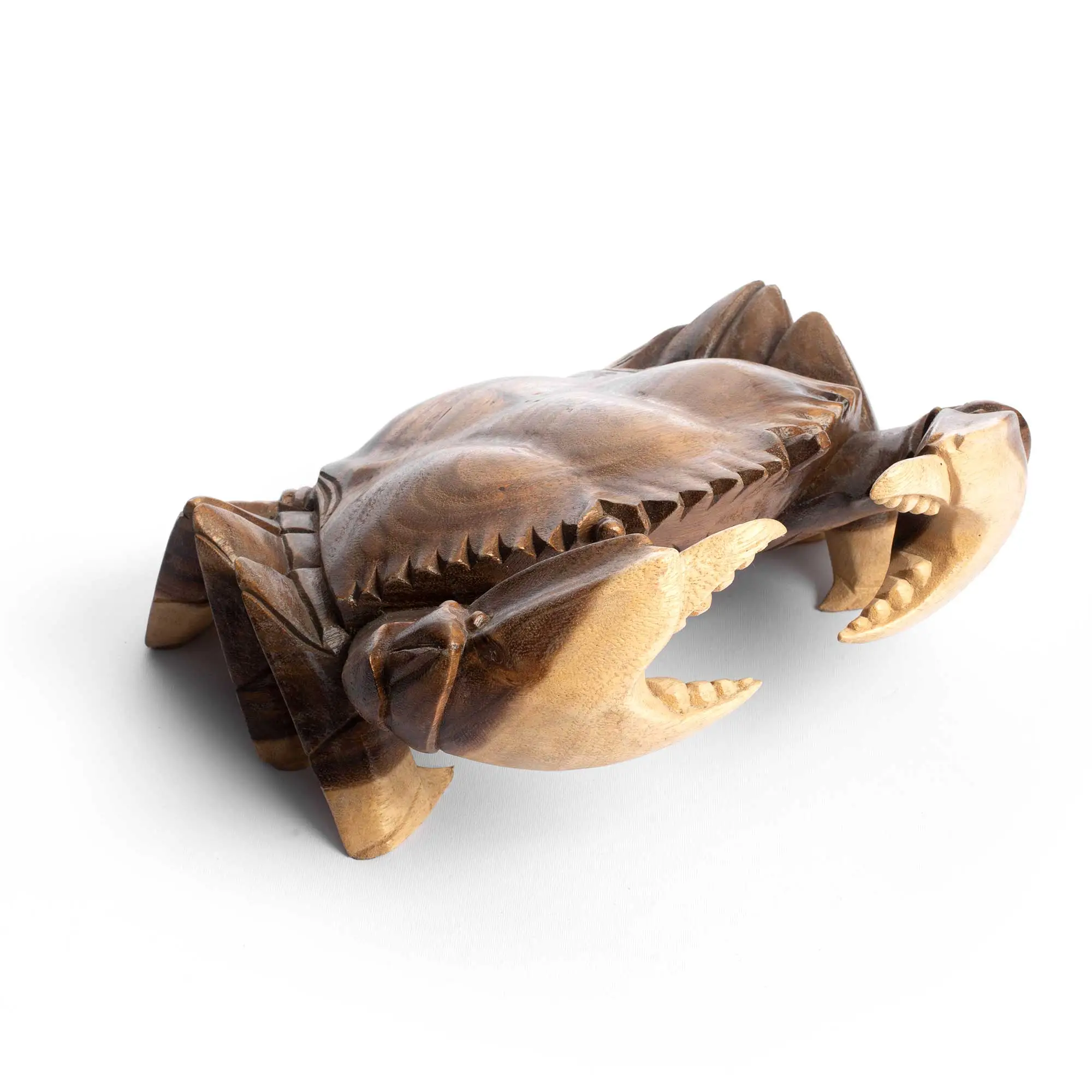 HAND-CARVED CRAB SCULPTURE