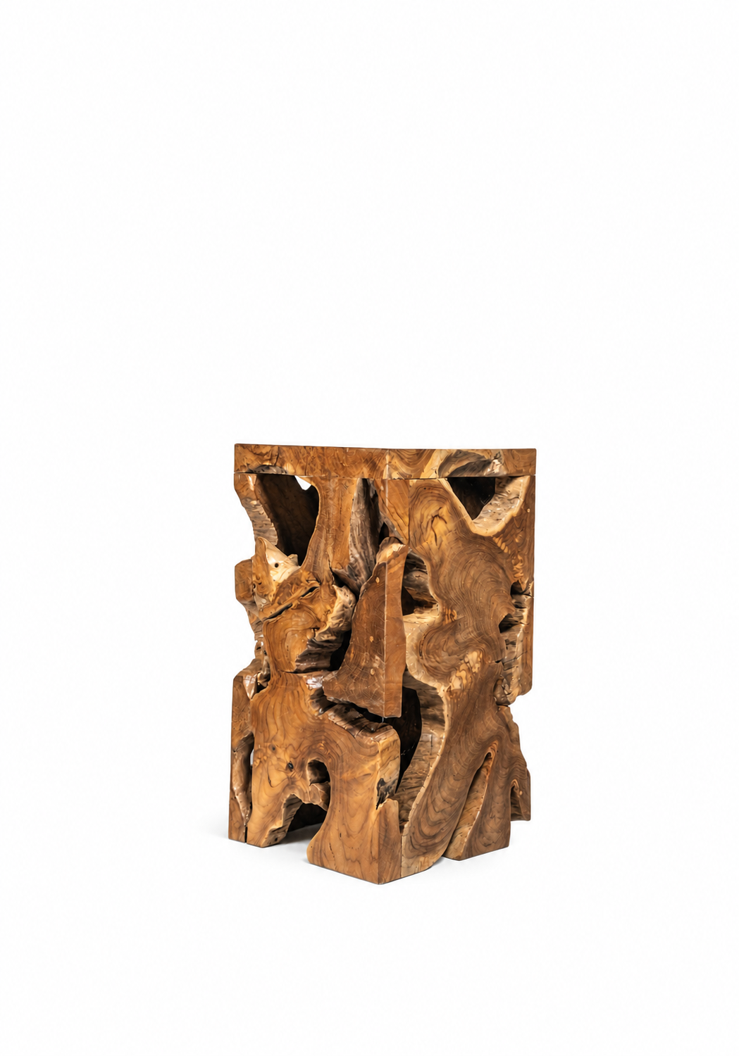 ROOT TEAK WOOD SIDE TABLE