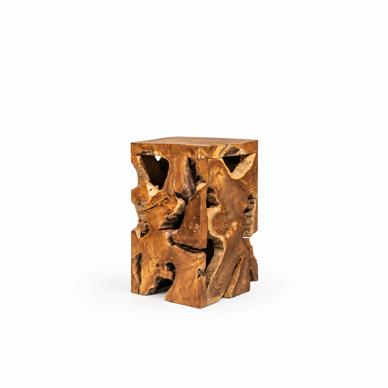 ROOT TEAK WOOD SIDE TABLE