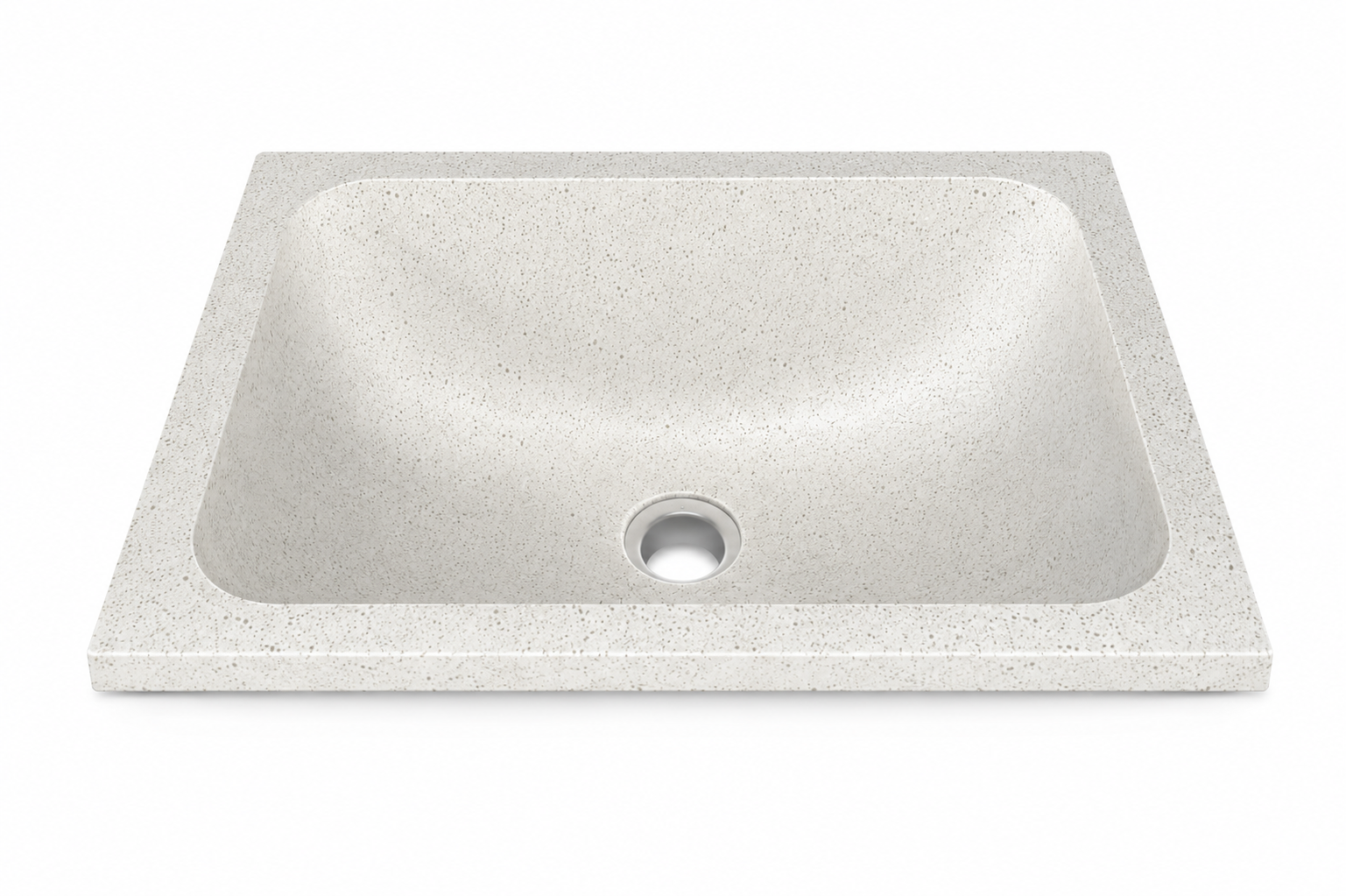 TERRAZO SINK REC WHITE TROTOL