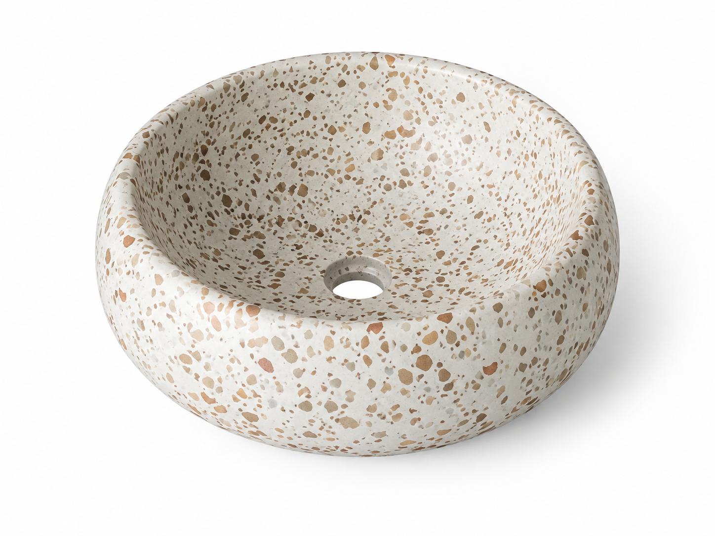 TERRAZO SINK DONUT WHITE TROTOL